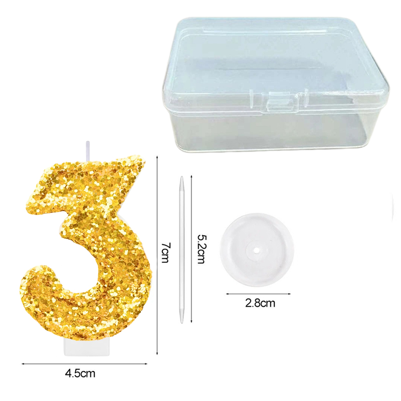 Digital Birthday Candle Gold C - Soy Wax review and price