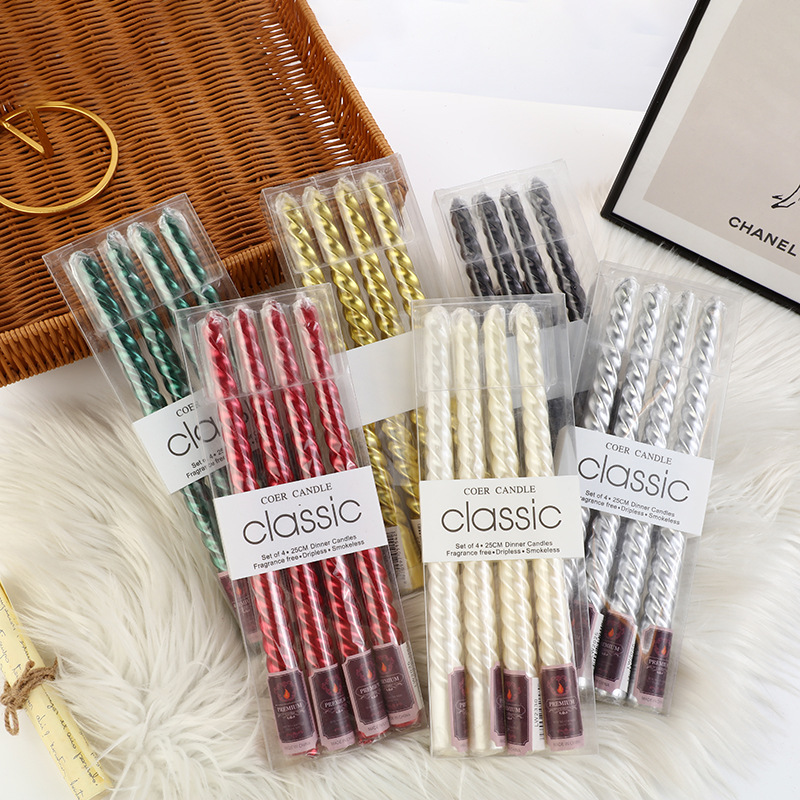 4pcs European-style Long-pole  - Silk Candle review and price