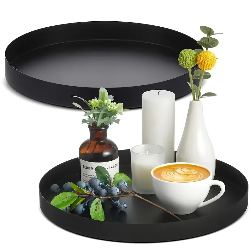 1Pc Modern black circular ABS  - Silk Candle review and price