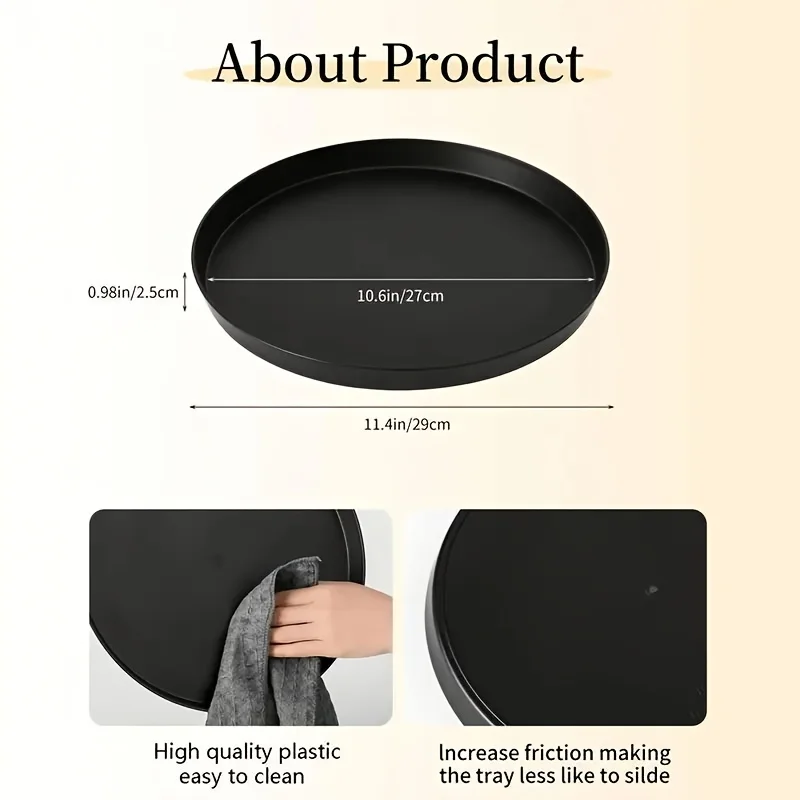 1Pc Modern black circular ABS  - Silk Candle review and price