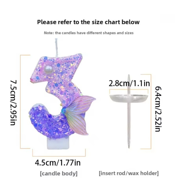Glitter Purple Gradient Mermai - Paraffin Wax review and price