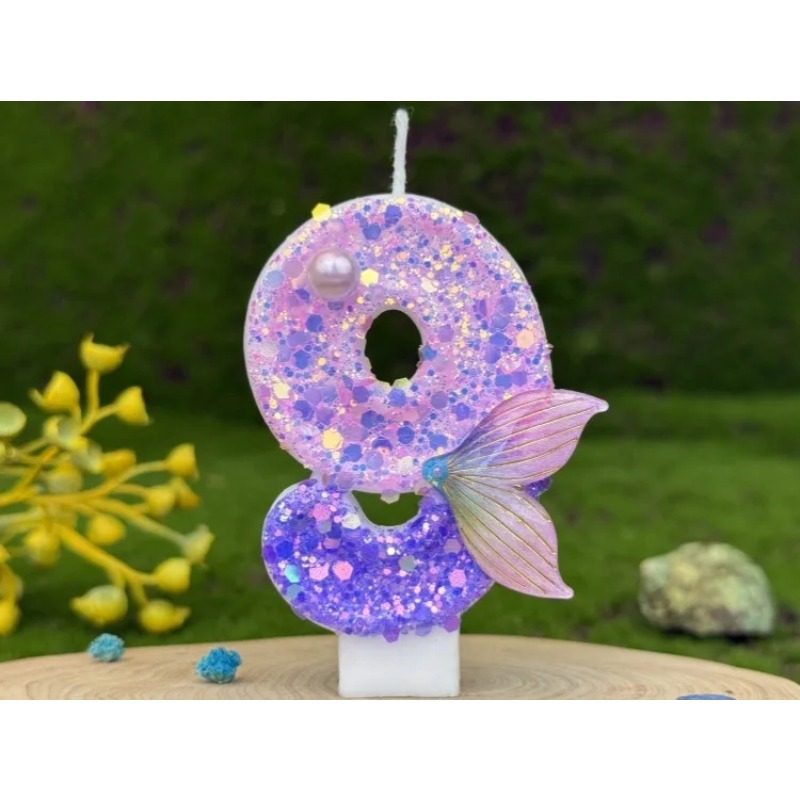 Glitter Purple Gradient Mermai - Paraffin Wax review and price