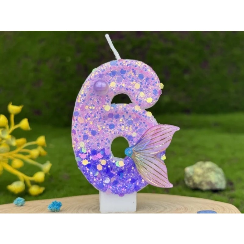 Glitter Purple Gradient Mermai - Paraffin Wax review and price