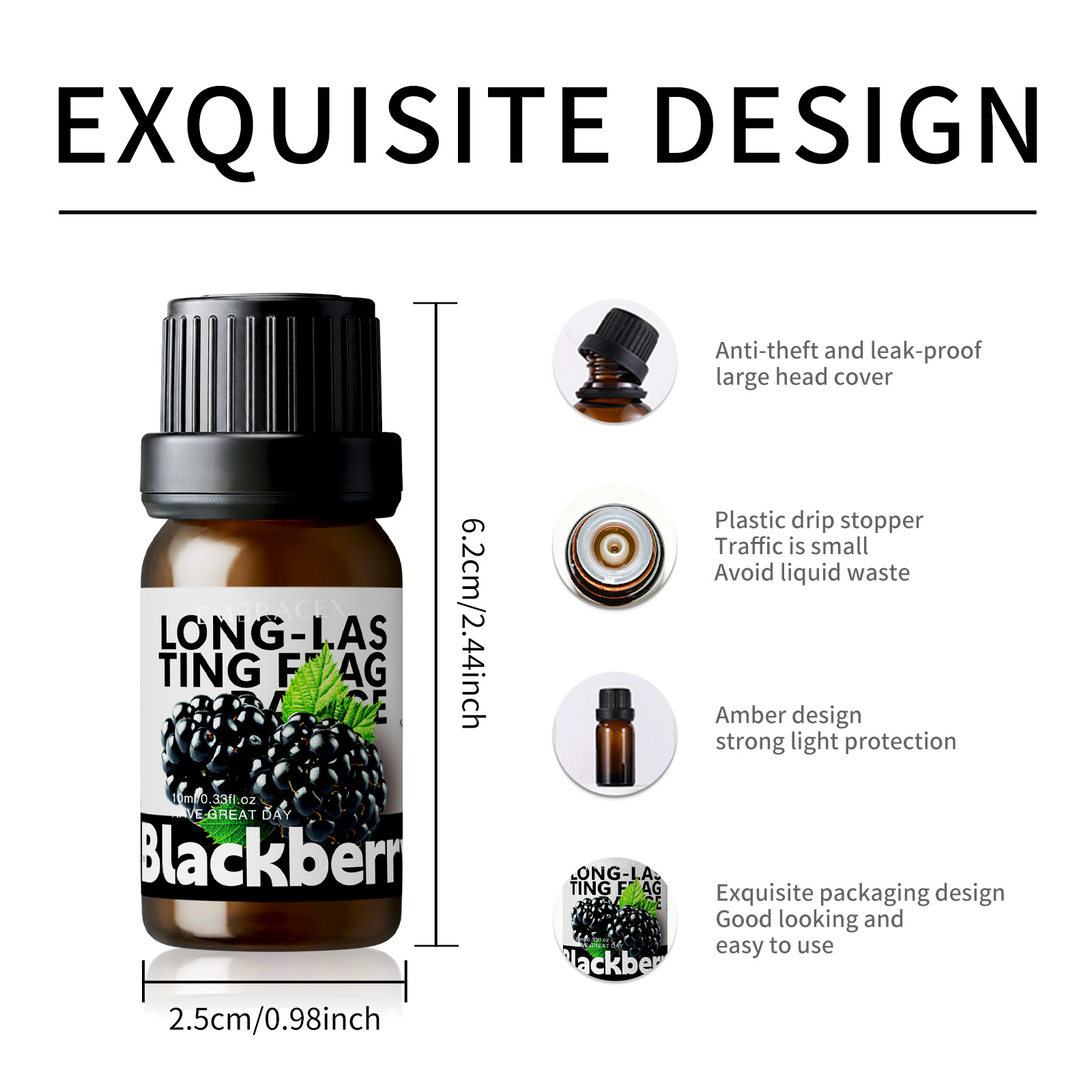 10ml Blackberry Fragrance Oils - Candle Fragrance review and price