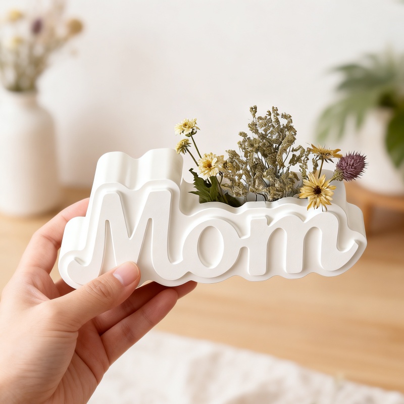 Letter Shape Vase Plaster Sili - Candle Containers review and price