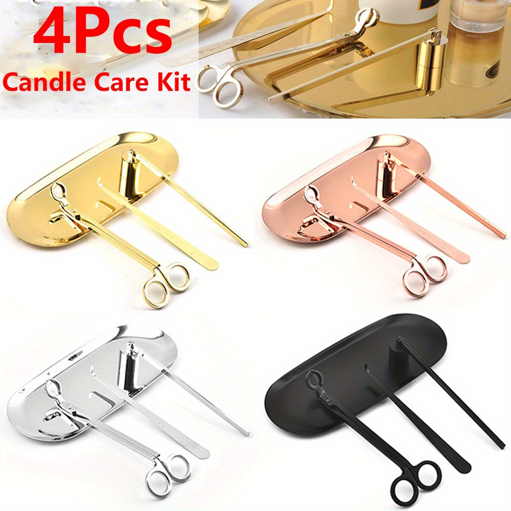 4pcs/set Luxury Candle Care Ki - Candle Wick review and price