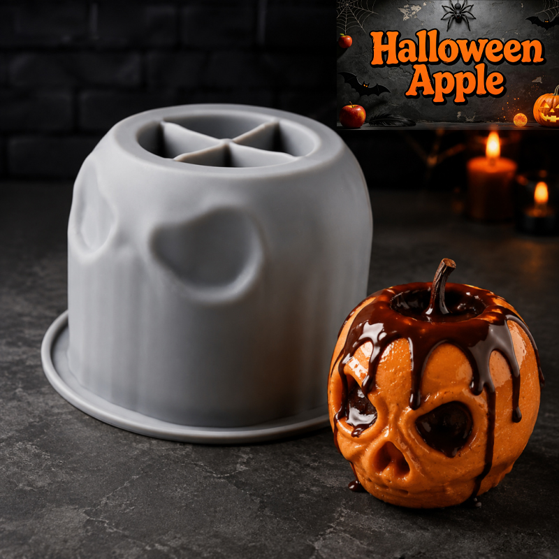 Halloween skull apple silicone - Candle Containers review and price