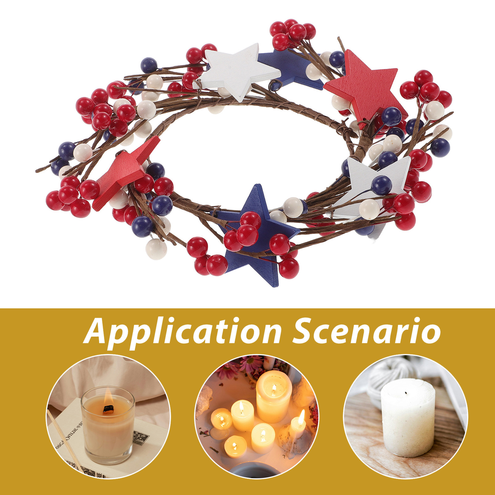 Table Centerpiece Wreath 4TH P - Paraffin Wax review and price