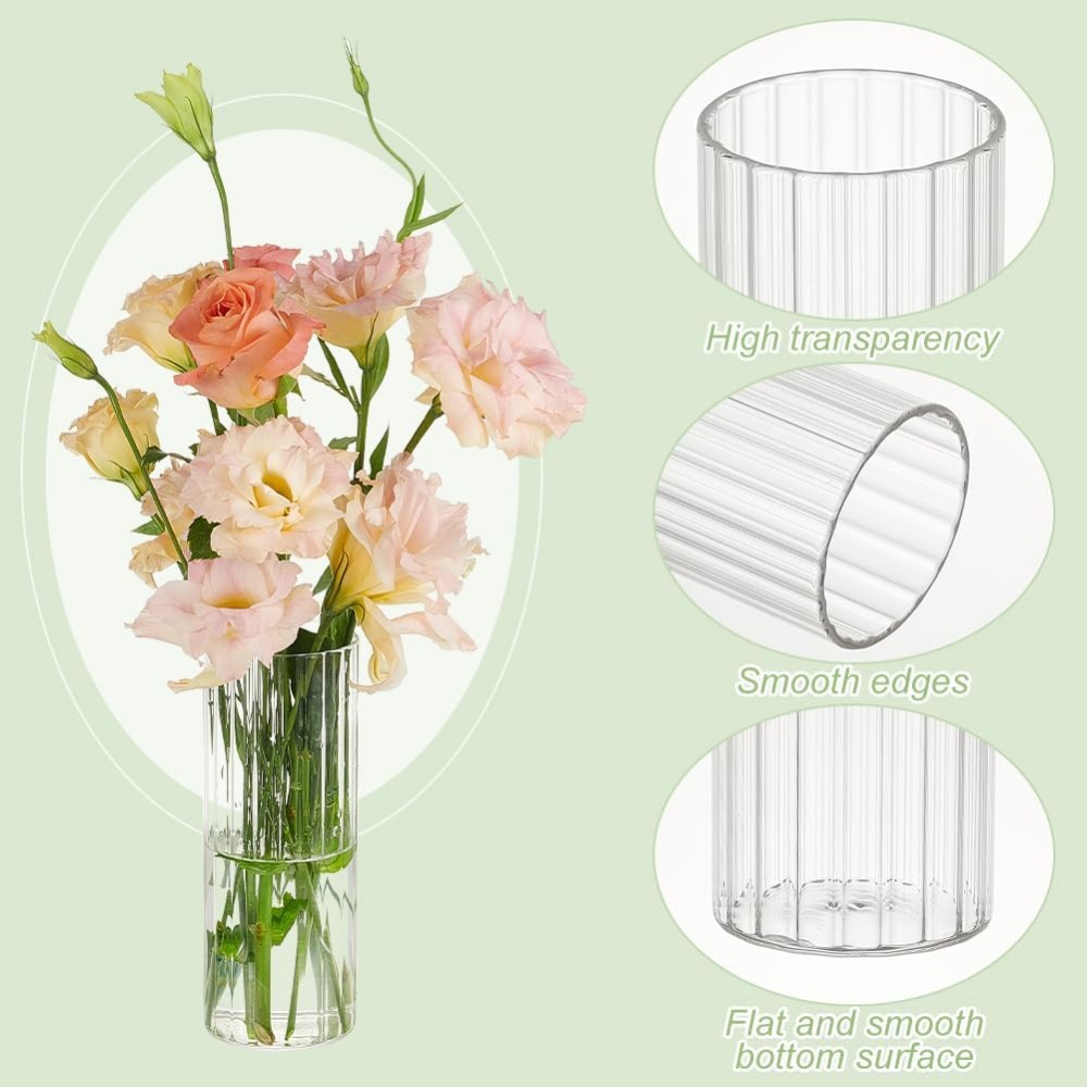 4 Size Glass Cylinder Vases 3. - Candle Containers review and price