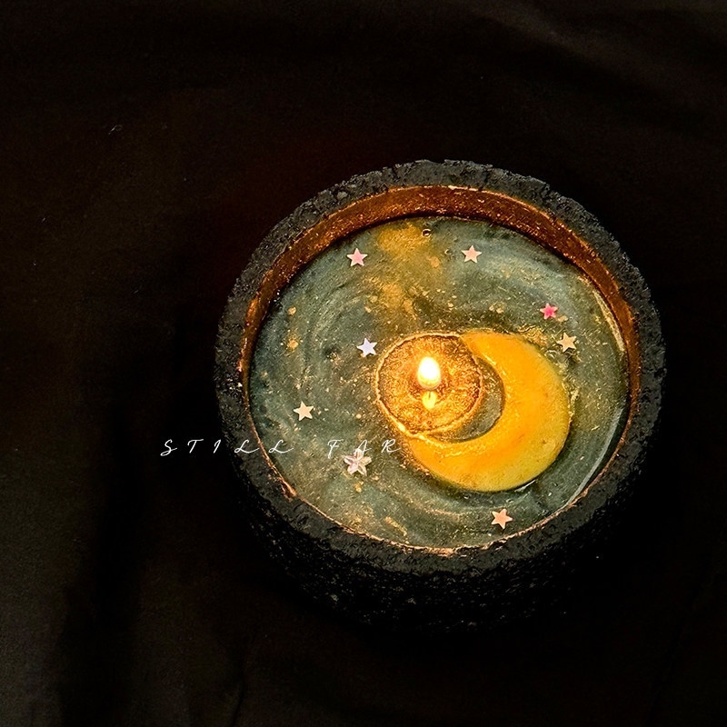 Melting Moon Scented Candle Ha - Soy Wax review and price