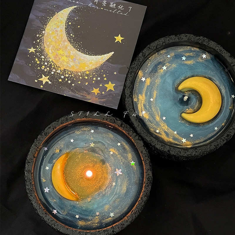 Melting Moon Scented Candle Ha - Soy Wax review and price