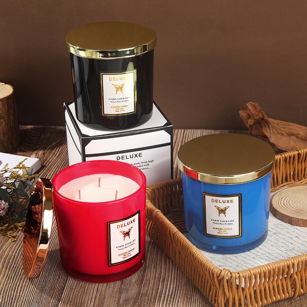 400G gold cover glass scented  - Soy Wax review and price