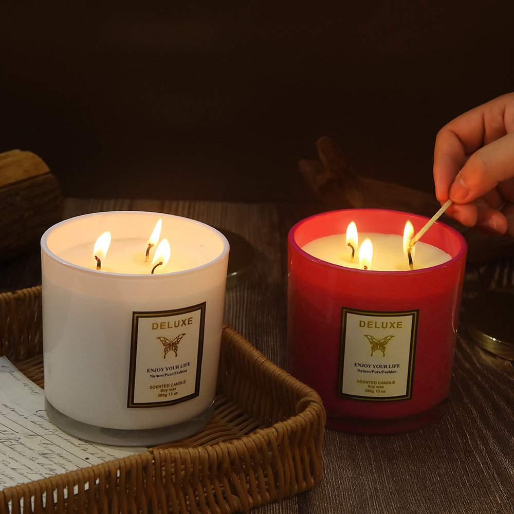 400G gold cover glass scented  - Soy Wax review and price