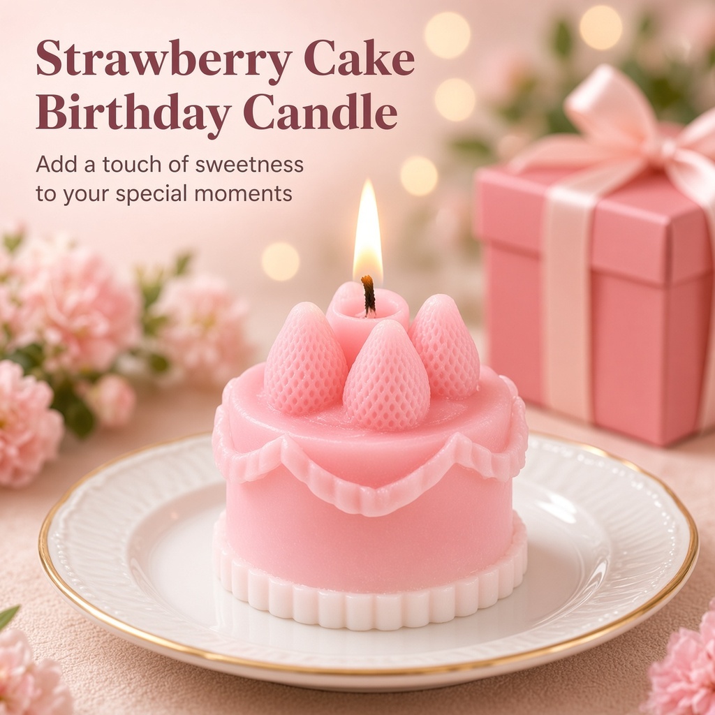1Pc Cake-Shaped Scented Candle - Soy Wax review and price