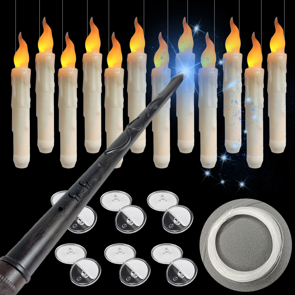 Flameless Ivory Taper Candles  - Candle Wick review and price