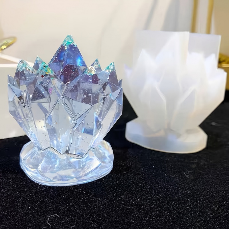 1pcCrystal Cluster Decorative  - Candle Molds review and price
