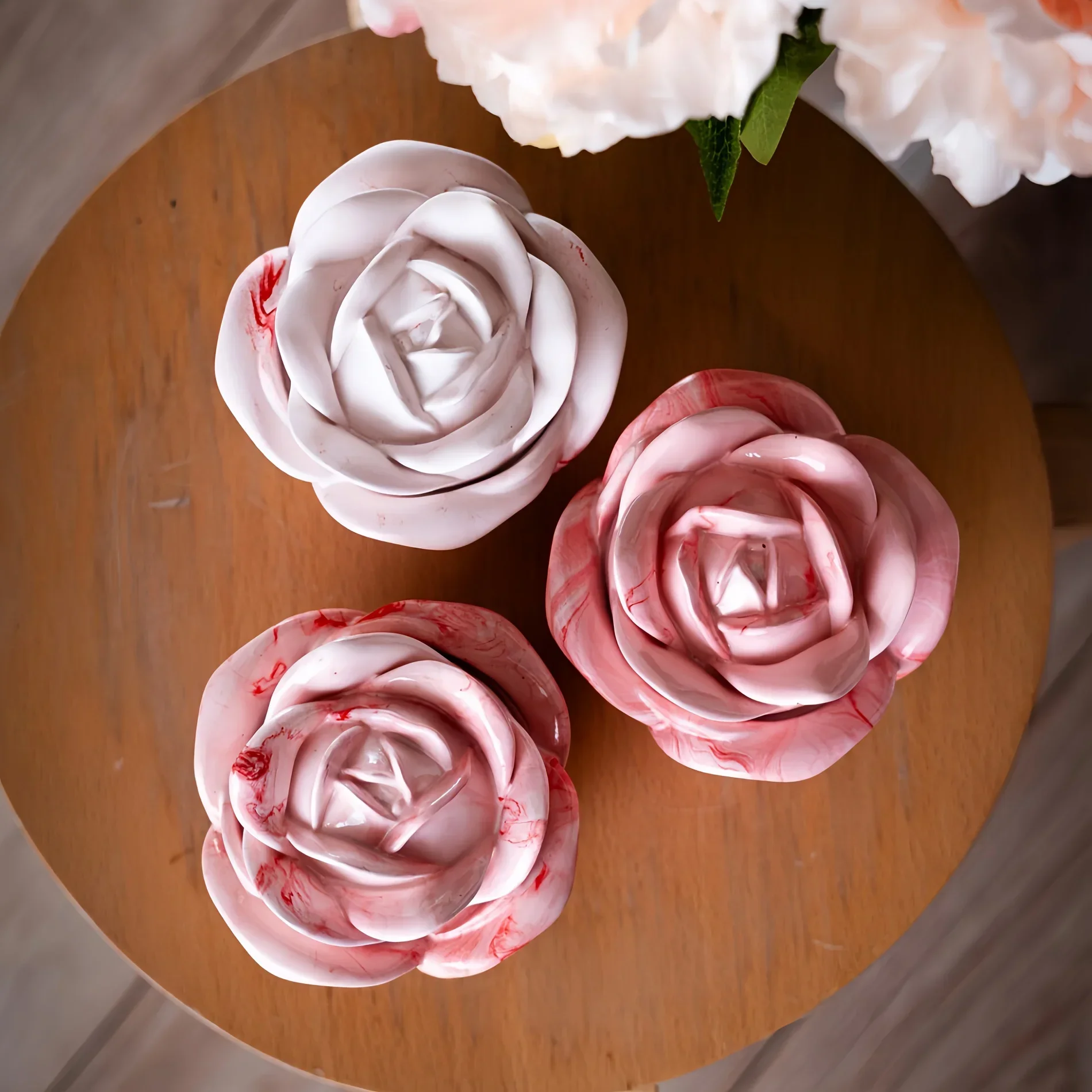 2-Piece Set Rose Shaped Silico - Candle Molds review and price