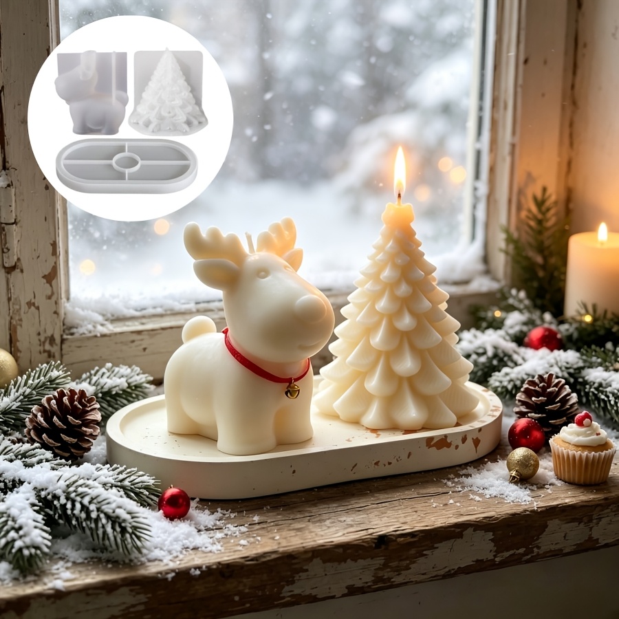 Clay Silicone Mold 3pcs Set: C - Candle Making Kit review and price
