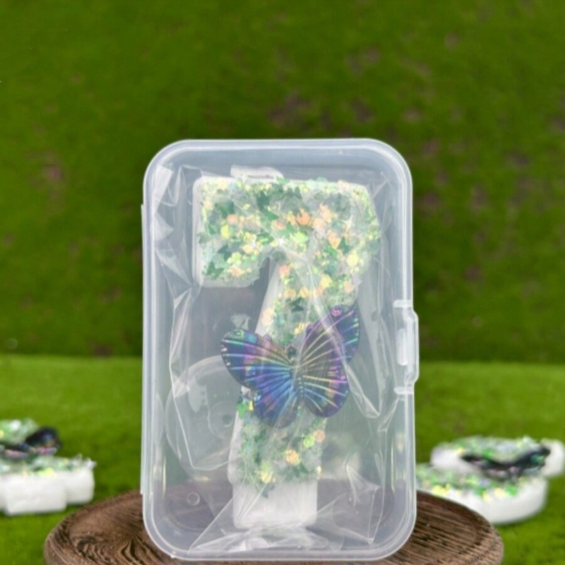 1Pc Green Sequins Number 0-9 B - Soy Wax review and price