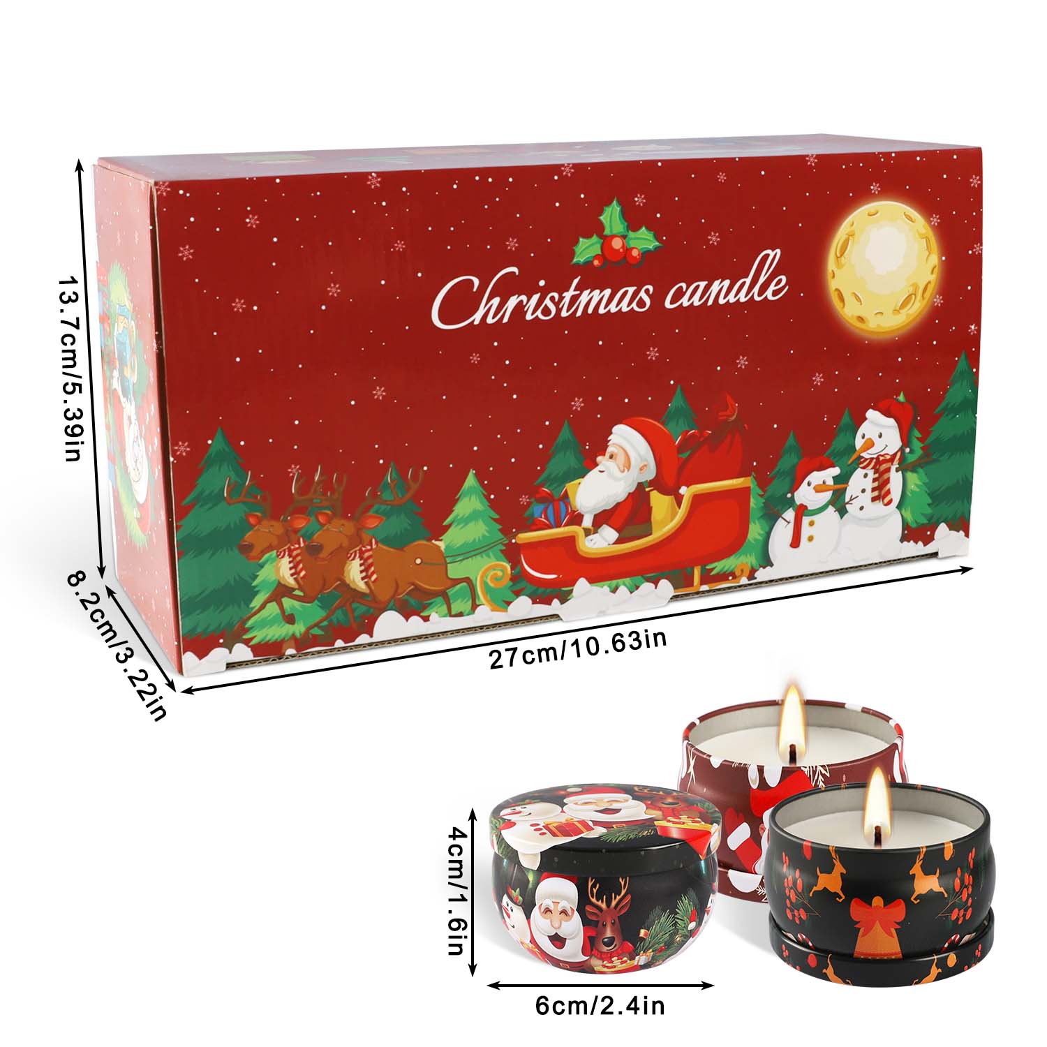 2.3 inch, 16-Piece Christmas S - Soy Wax review and price