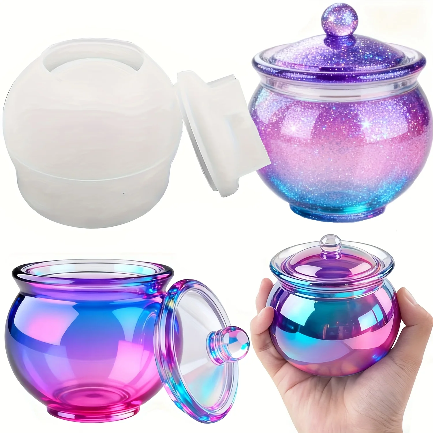 1 set of round resin can molds - Candle Containers review and price